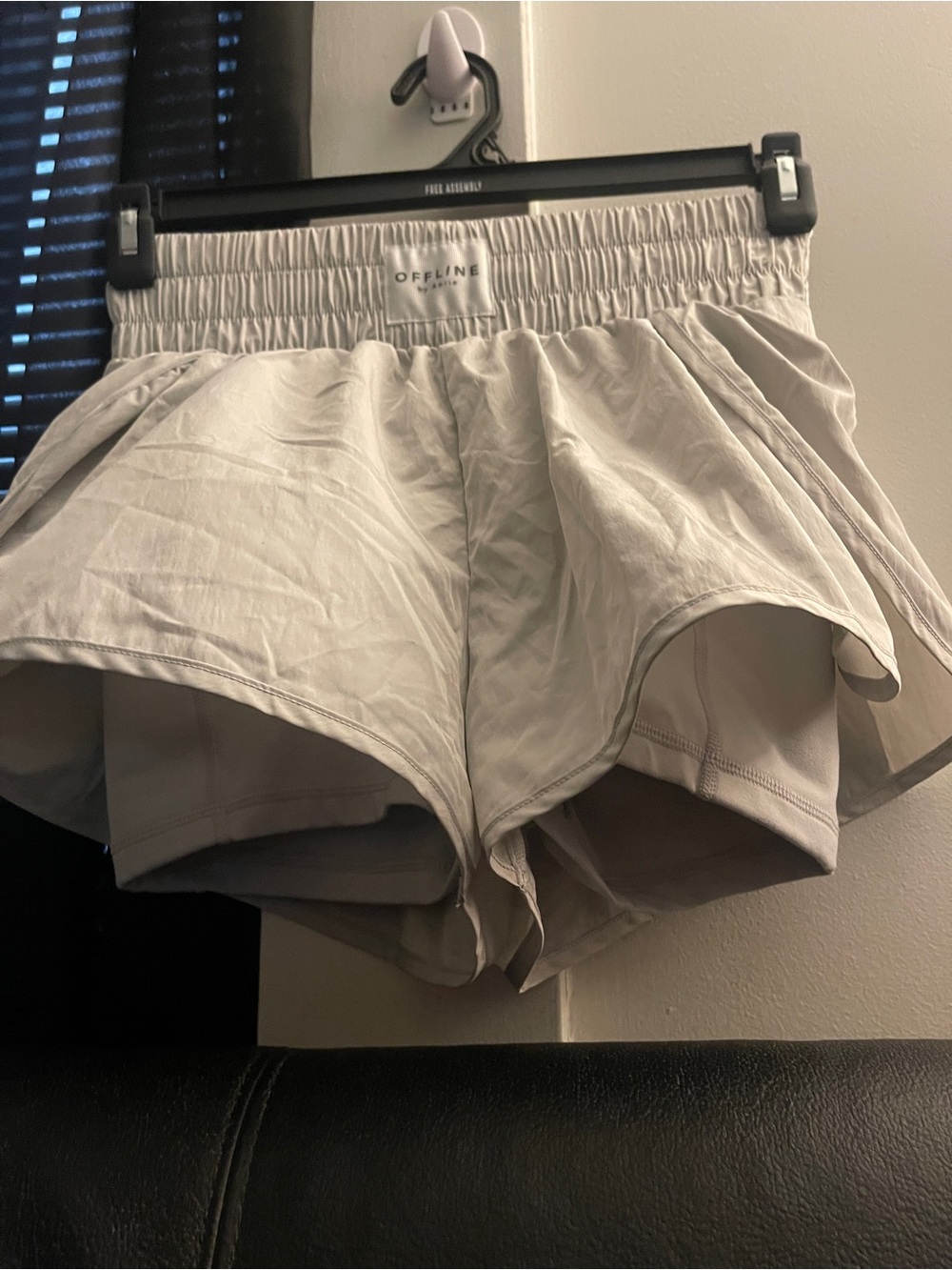 Offline by Aerie Women's Gray Athletic Elastic-Waist Active Shorts Sz Small NWT - Picture 5 of 12